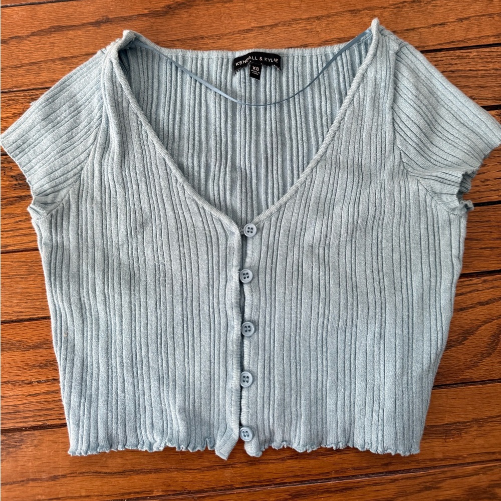Light blue Kendall & Kylie top.